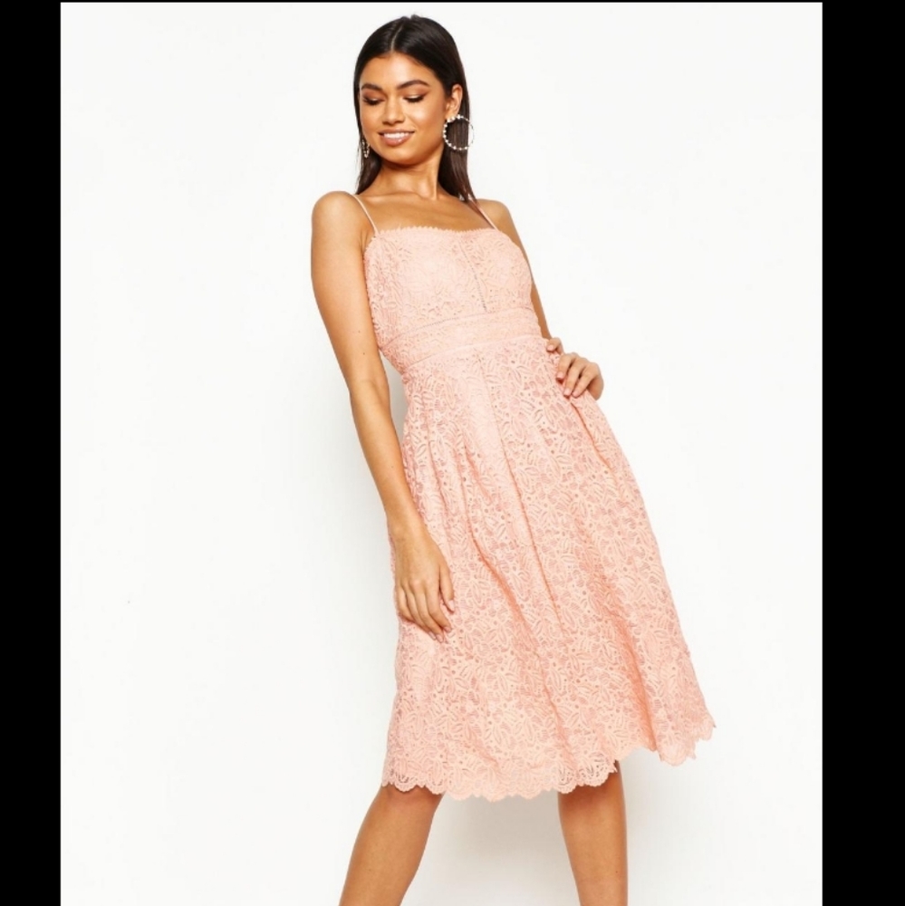Boohoo Lace Skater Dress US Size 6